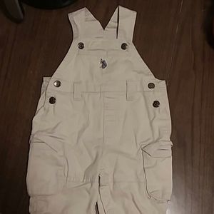 Tan Overalls 0-3mnths U.S Polo Assn